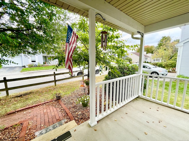 view of patio / terrace with a porch