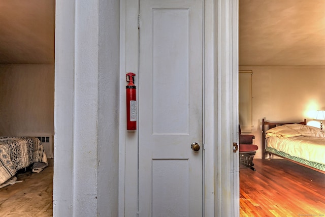 interior space featuring hardwood / wood-style floors