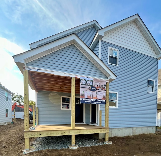 view of rear view of house