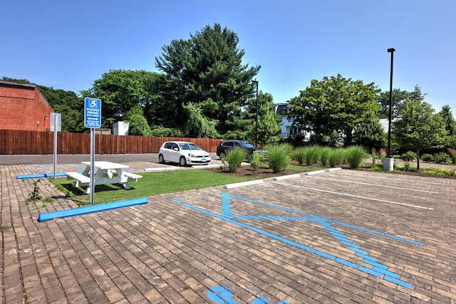 view of vehicle parking