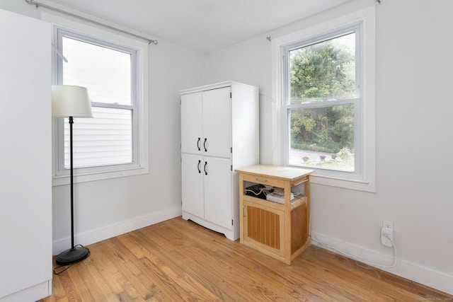 interior space featuring light hardwood / wood-style flooring