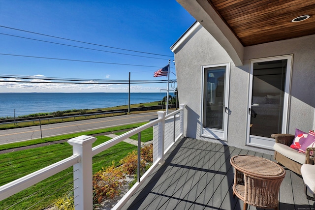 372 Maple Ave, Old Saybrook, CT 06475 - balcony featuring a water view