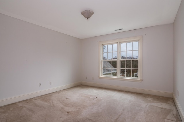 view of carpeted empty room