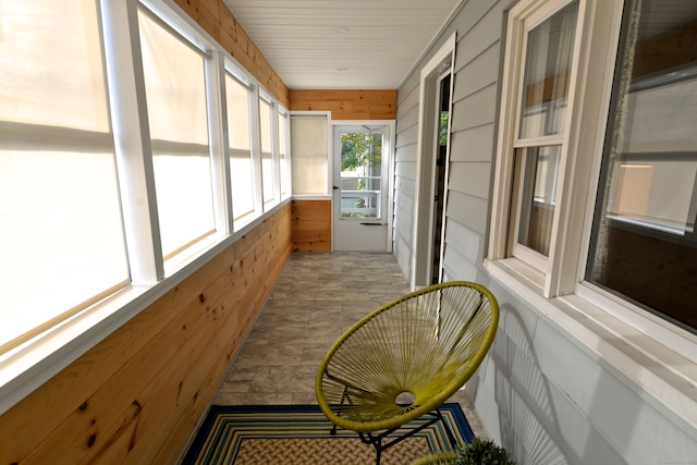 view of sunroom