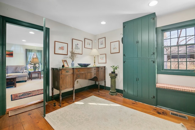 entryway featuring dark hardwood / wood-style floors