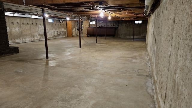 view of basement