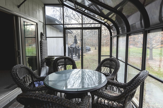 sunroom with a healthy amount of sunlight