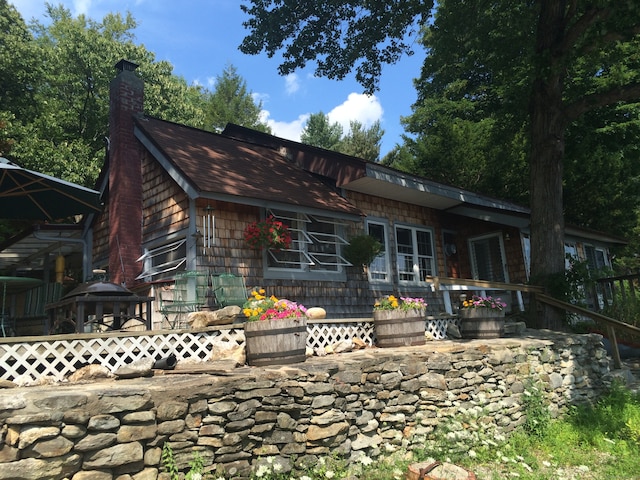 view of rear view of property