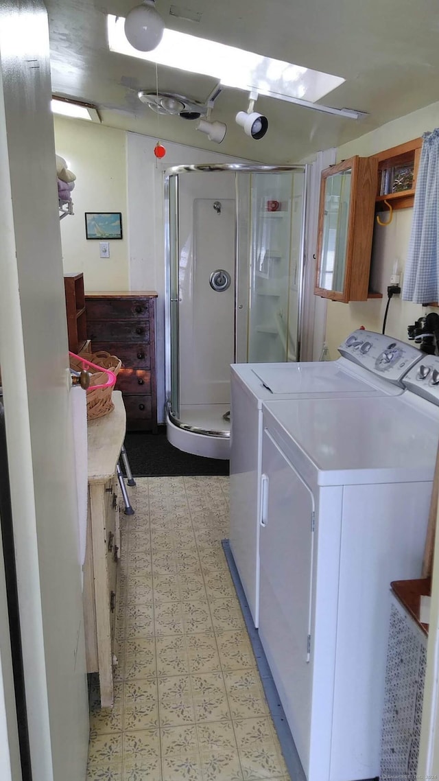 laundry room featuring washing machine and clothes dryer