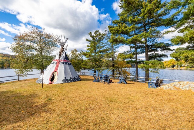 538 Wheelers Pt, Winchester, CT 06098 - view of yard featuring a water view