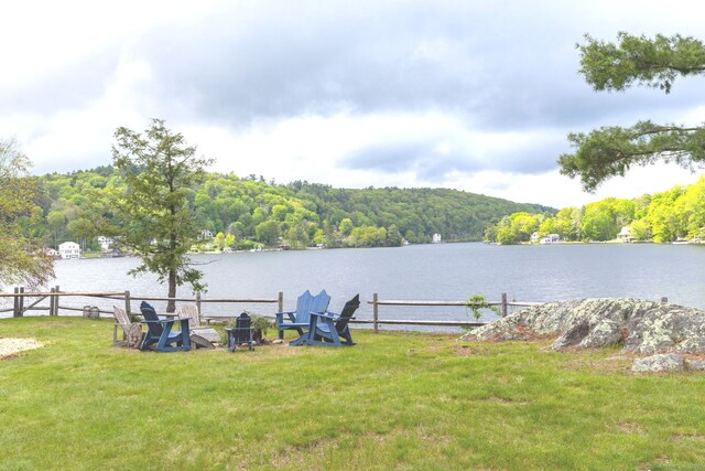 538 Wheelers Pt, Winchester, CT 06098 - view of grassy yard featuring a water view and a view of trees