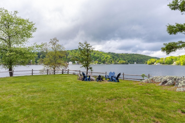 538 Wheelers Pt, Winchester, CT 06098 - view of yard featuring a water view and a view of trees