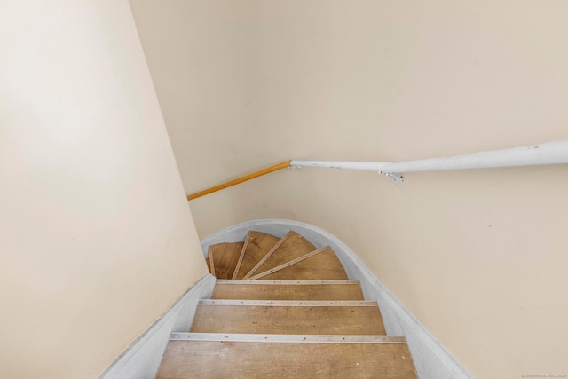 view of stairway