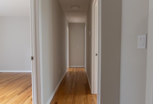 hall featuring hardwood / wood-style flooring