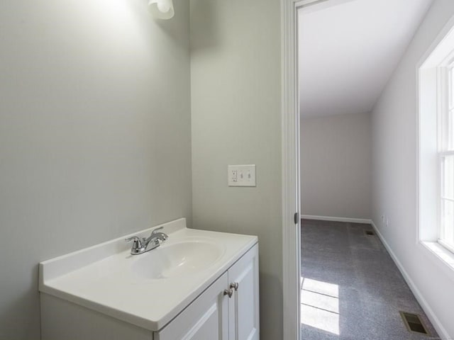 bathroom featuring vanity