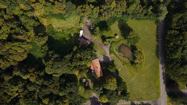 bird's eye view with a rural view