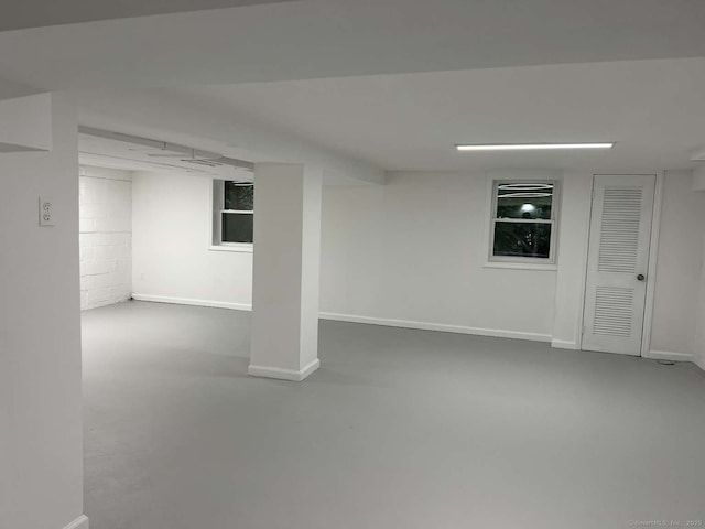 144 Hawks Hill Rd, New Canaan, CT 06840 - finished below grade area with baseboards