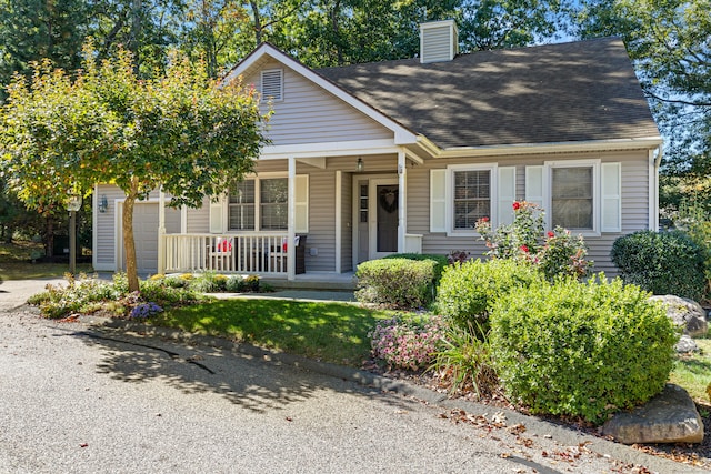 view of front of house featuring covered porch