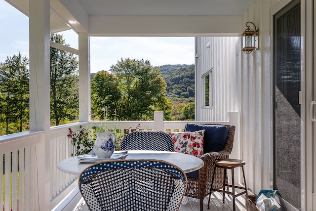 view of balcony