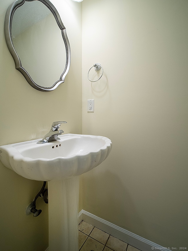 bathroom featuring tile patterned flooring