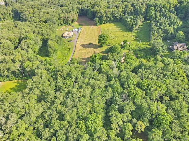 bird's eye view featuring a rural view