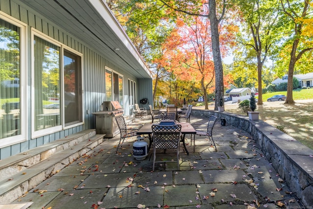 view of patio / terrace with grilling area