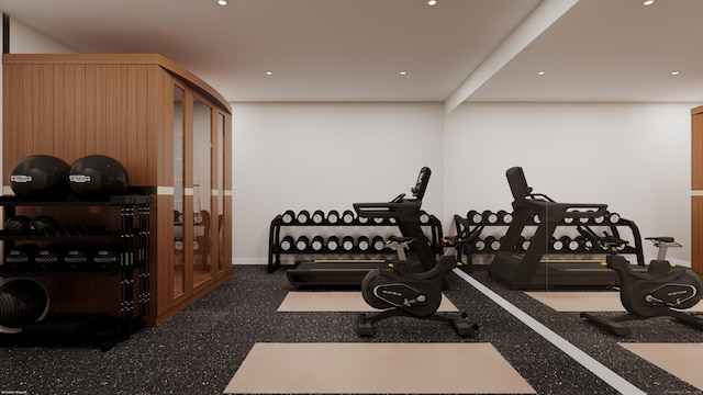 view of workout room