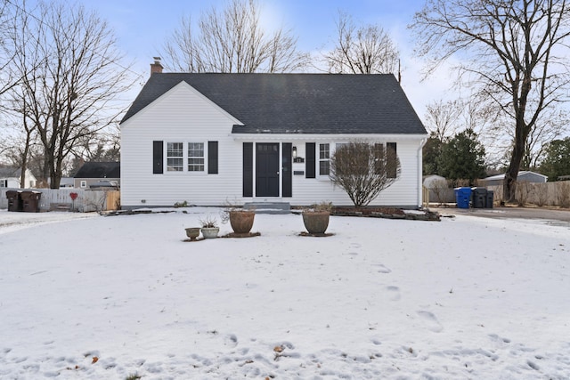 view of front of property