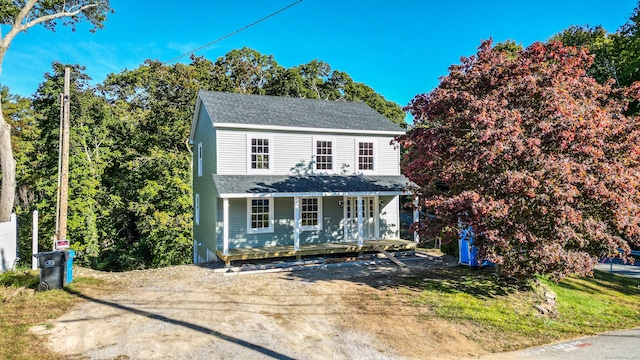 view of front of house with a porch