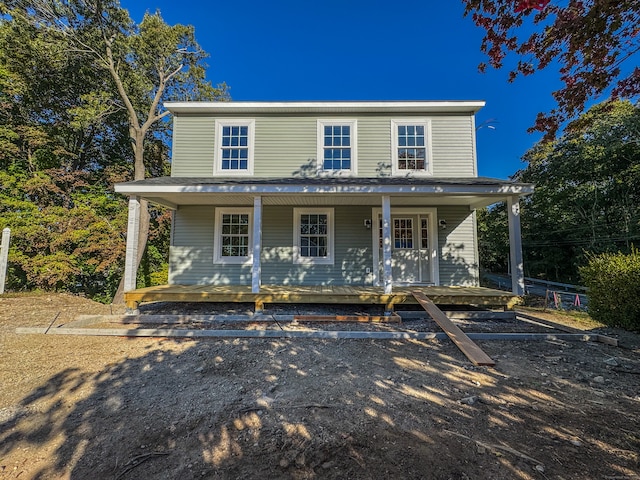 view of front of home with a porch