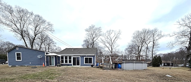 view of rear view of property