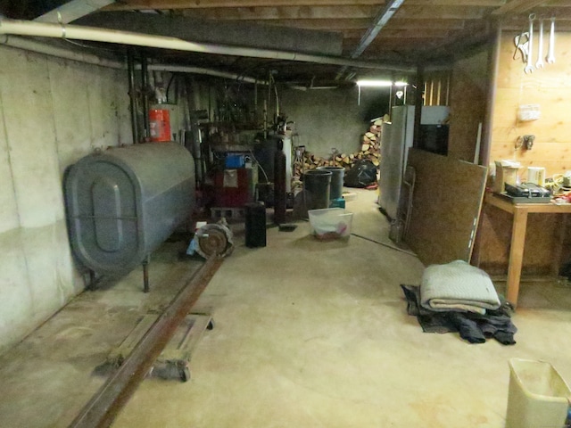 view of basement