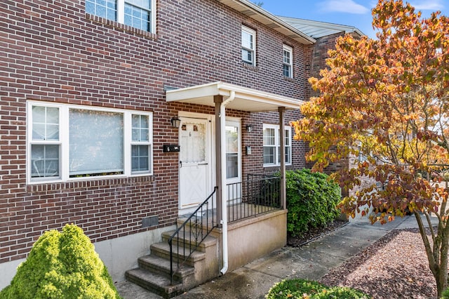 222 Judith Ln Unit 5, Waterbury, CT 06704 - doorway to property with brick siding