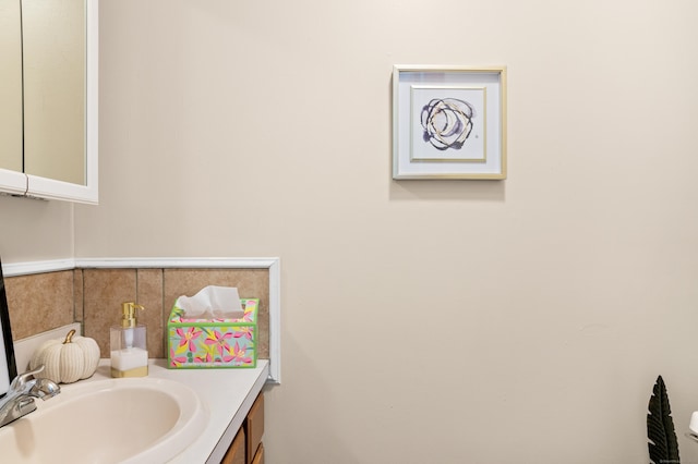 half bath with vanity