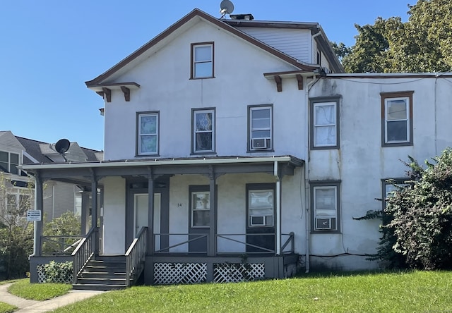 14 Fairfield Ave, Norwalk, CT 06854 - view of front of property featuring a porch and a front yard