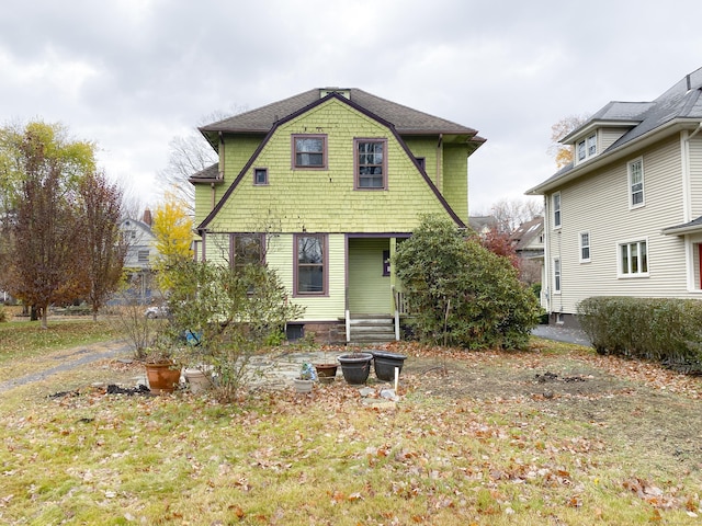 view of back of property