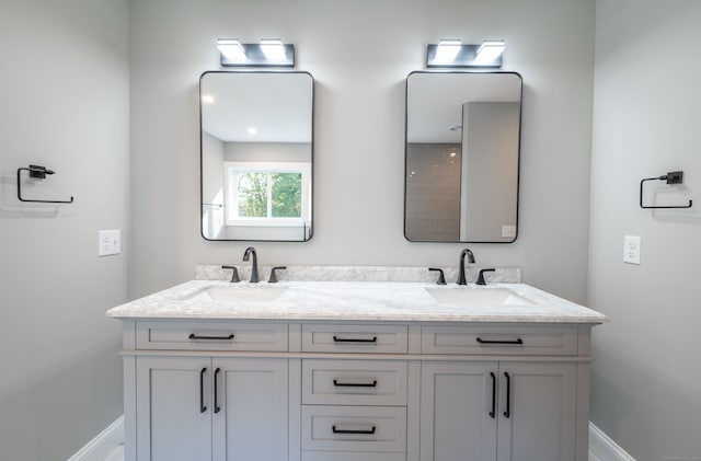 bathroom with vanity