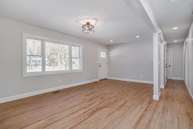 entryway featuring light hardwood / wood-style flooring