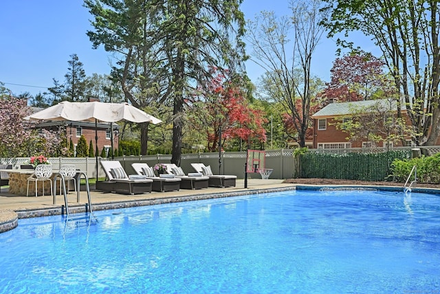 6 Prospect Ct, Hamden, CT 06517 - view of swimming pool featuring outdoor lounge area and a patio