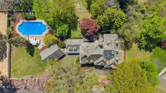 6 Prospect Ct, Hamden, CT 06517 - aerial view of property and surrounding area with a pool