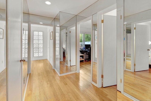 interior space featuring light hardwood / wood-style floors