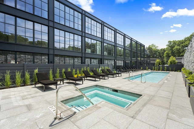 41 Richmondville Ave Unit 109, Westport, CT 06880 - pool with a patio and a hot tub