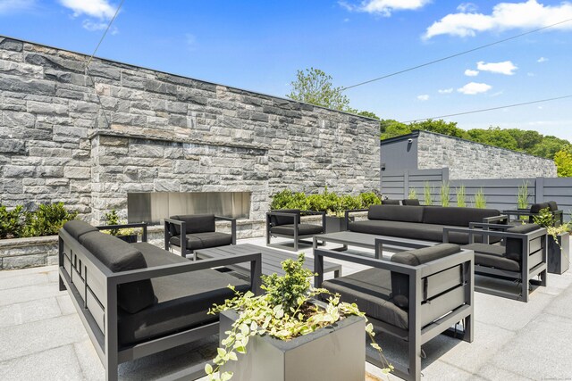 41 Richmondville Ave Unit 109, Westport, CT 06880 - view of patio / terrace featuring outdoor lounge area