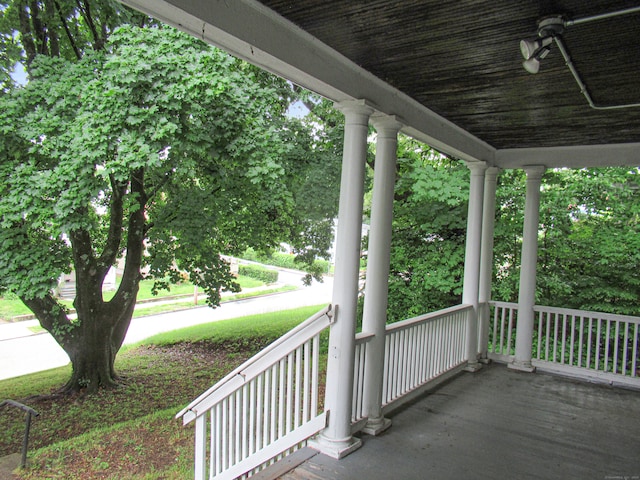 view of patio with covered porch