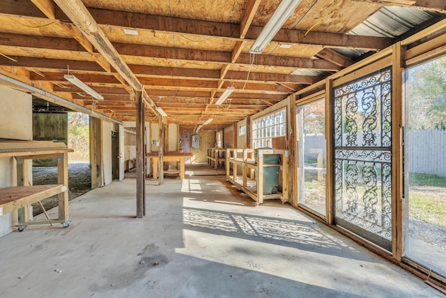 interior space featuring plenty of natural light