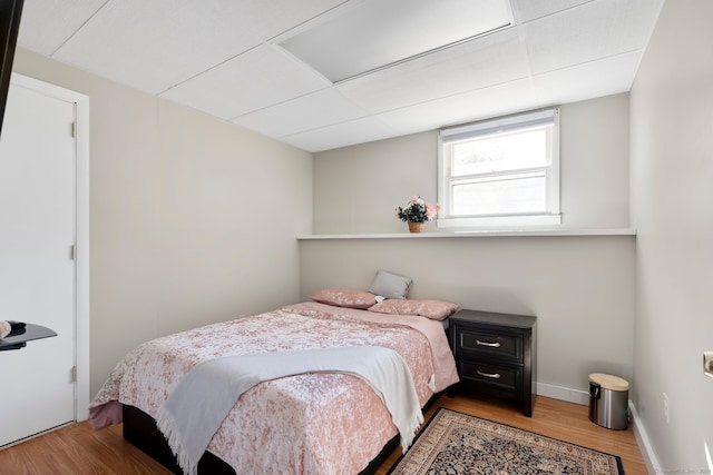 bedroom featuring hardwood / wood-style floors