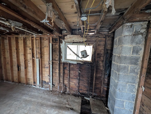 view of basement