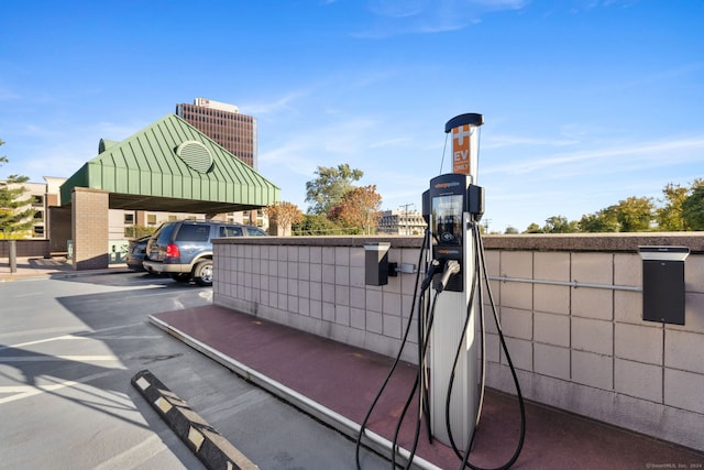 view of parking / parking lot