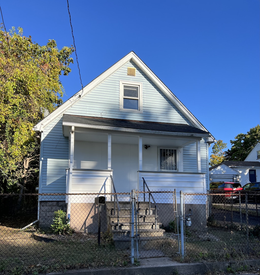 bungalow-style home featuring a porch