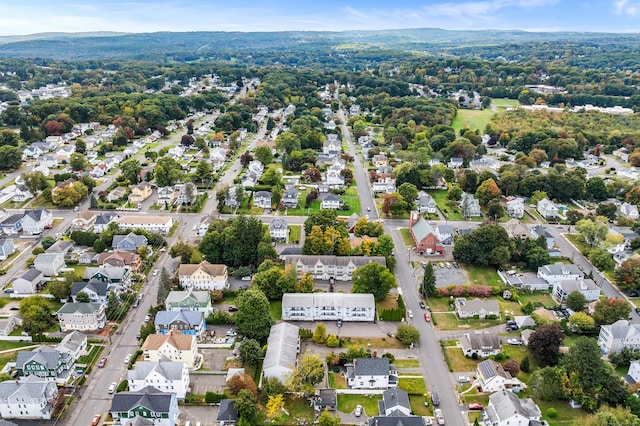 drone / aerial view with a residential view